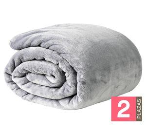 Frazada Warm Silver gris 2 plazas