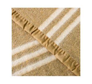 Frazada Listada Beige 2 plazas