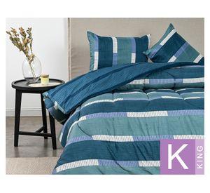 Plumón Campine azul King
