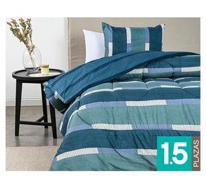 Plumón Campine azul 1.5 plazas