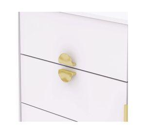 Cómodas 1 puerta Bella blanco 95x93x47 cm