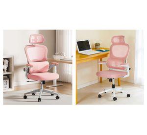 Silla escritorio ergonómica Pro rosado