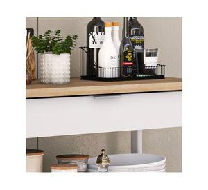 Isla cocina americana 90x86 cm Blanca