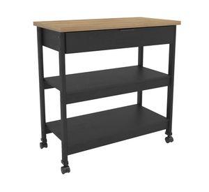 Isla cocina americana 90x86 cm Negro