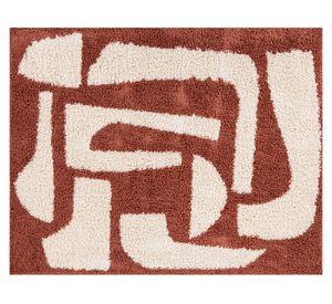 Alfombra Shaggy Monet terracota 150x200 cm