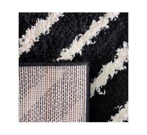 ALFOMBRA SHAGGY GUIZA 170X230 NEGRO