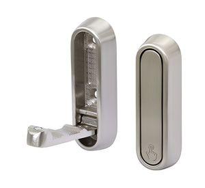 Percha colgador invisible niquelado zinc 2 un.