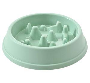 Plato para mascotas plástico antiahogo verde 500 ml