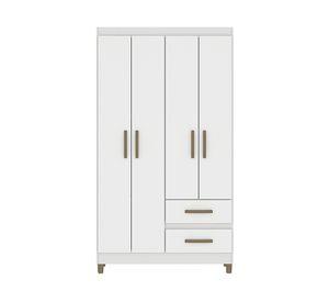Clóset 4 puertas Lisboa blanco 180x99x40 cm