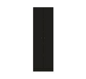 Clóset 2 puertas Xangai negro 174.5x55x31.2 cm