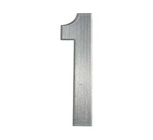 Número casa 1 aluminio 7.5 x 3 cm