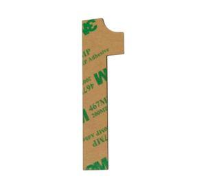 Número casa 1 aluminio 7.5 x 3 cm