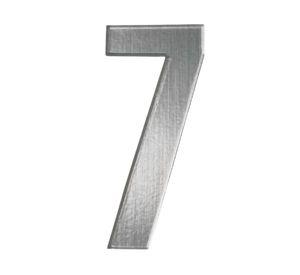 Número casa 7 aluminio 7.5 x 3 cm