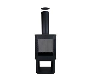 Brasero Downpour 1 quemador negro mate.