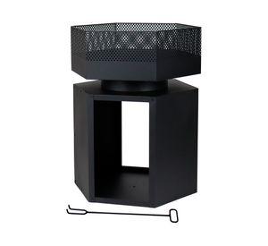 Brasero Mist 1 quemador negro mate.