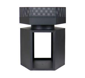 Brasero Mist 1 quemador negro mate.