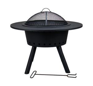 Brasero BBQ Fog 1 quemador negro mate.