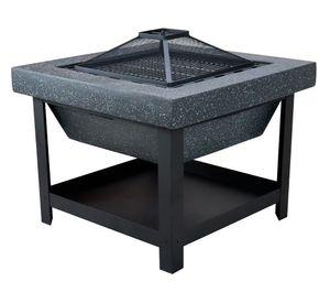 Brasero BBQ Hurricane 1 quemador negro mate.