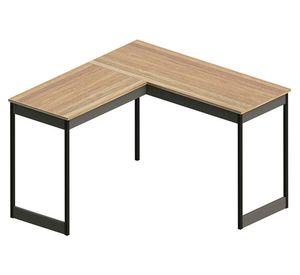 Escritorio en L 116 caf茅/negro 75.6x116x45 cm