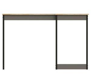 Escritorio en L 116 caf茅/negro 75.6x116x45 cm