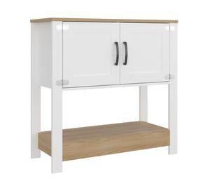 Gabinete café Latte blanco/fresno 89 cm