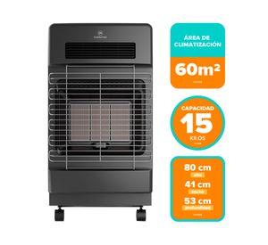 Estufa a gas híbrida HH15B 4.2 kW 15 kg ónix
