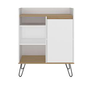 Gabinete café Espresso 1 puerta blanco 80.1 cm