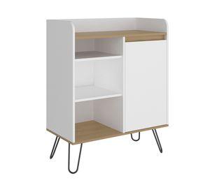 Gabinete café Espresso 1 puerta blanco 80.1 cm