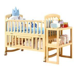 Cuna Evolutiva 5 en 1 madera natural 102x67x122 cm