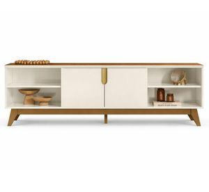 Rack TV beige/nogal 75"