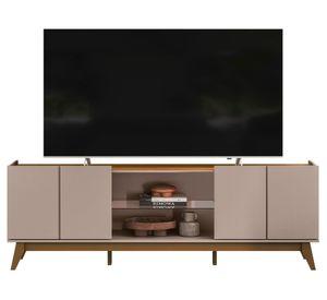 Rack TV 75" Guaruja gris/nogal
