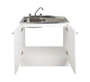 Kit plus lavaplato 80 derecho blanco 78 cm