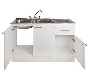 Mueble base lavaplatos derecho blanco 120 cm