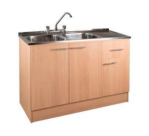 Mueble base lavaplatos derecho beige 120 cm