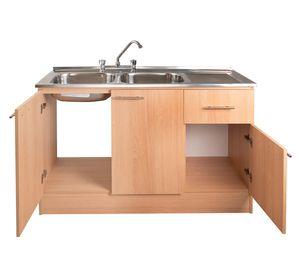 Mueble base lavaplatos derecho beige 120 cm