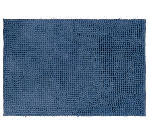 Piso baño Shaggy MF azul 40x60 cm