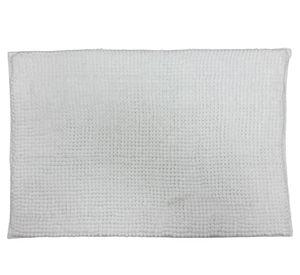 Piso baño Shaggy MF blanco 40x60 cm