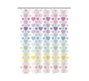 Cortina baño Corazones 180x180 cm