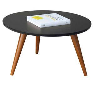 Mesa de centro redonda Alba negro 60 cm
