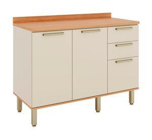 Mueble base cocina Castaña canela/arena 93.5x120x52 cm
