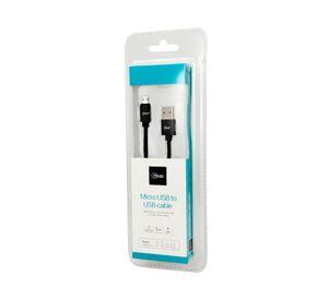 Cable micro USB blindado 7774 1m negro
