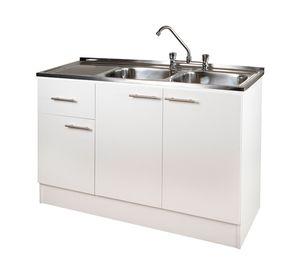 Mueble base lavaplatos 120 izquierdo blanco 118 cm