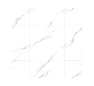 Gres porcelanato piso muro Statuario Pulido blanco 60x60 cm 1.44 m2
