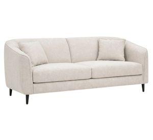 Sofá 3 cuerpos Ivy poliéster beige claro