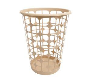 Cesto de ropa beige claro polipropileno 50 litros