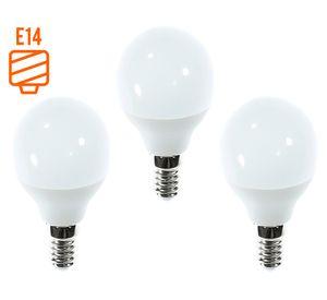 Ampolleta LED G45 E14 luz cálida 3 un.