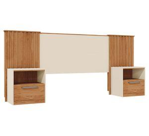 Respaldo extensible Lucius Full beige/castaño
