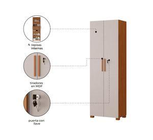 Despensa Lungo 2 puertas off white 61 cm
