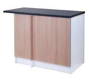 Mueble base cocina Andes blanco/carvalo