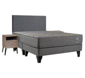 Cama europea Bali King base dividida + set de muebles